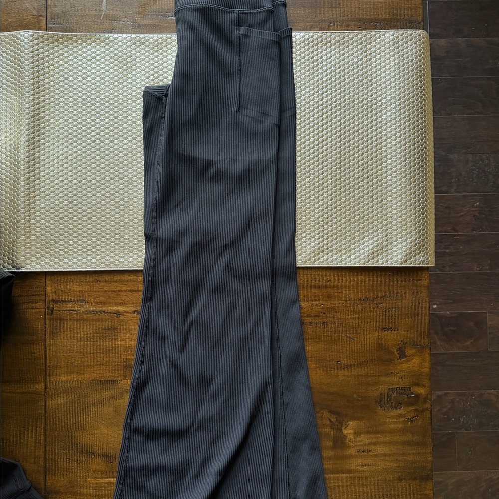 Athleta Black Ribbed set - Picture 3 of 3
